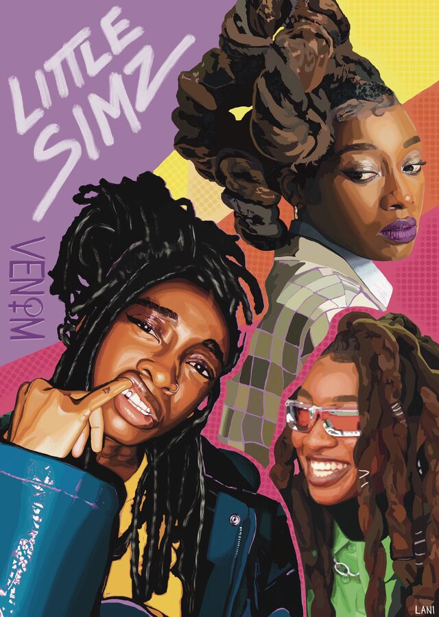 Little Simz Venom digital portrait by ARLA