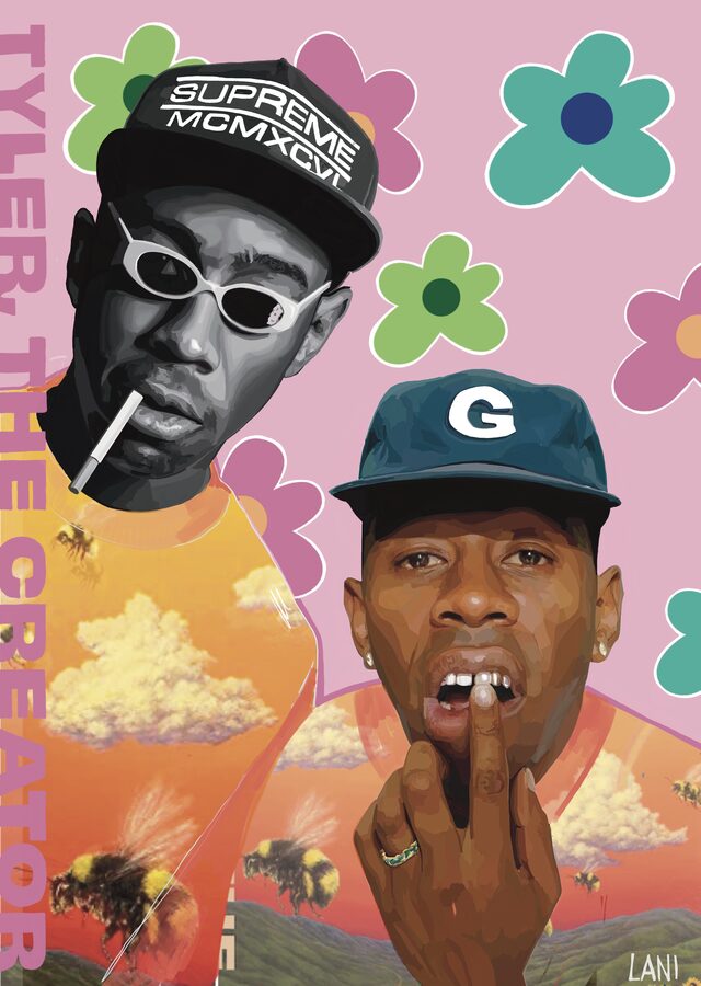 Tyler the Creator digital portrait poster