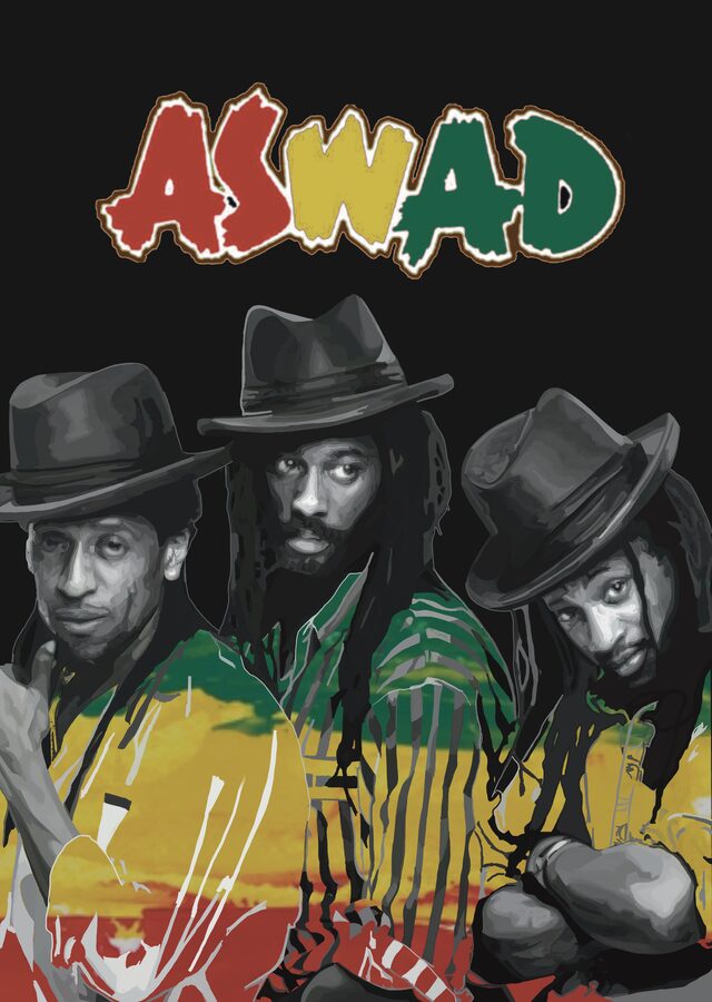 Aswad digital portrait poster