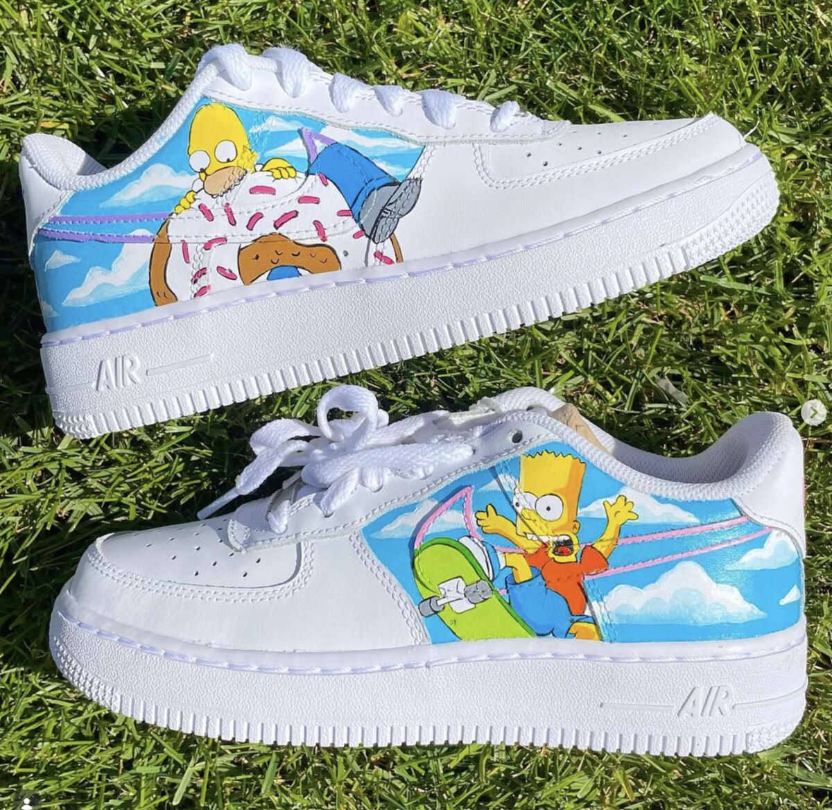 Simpsons custom Nike Air Force 1 by ARLA