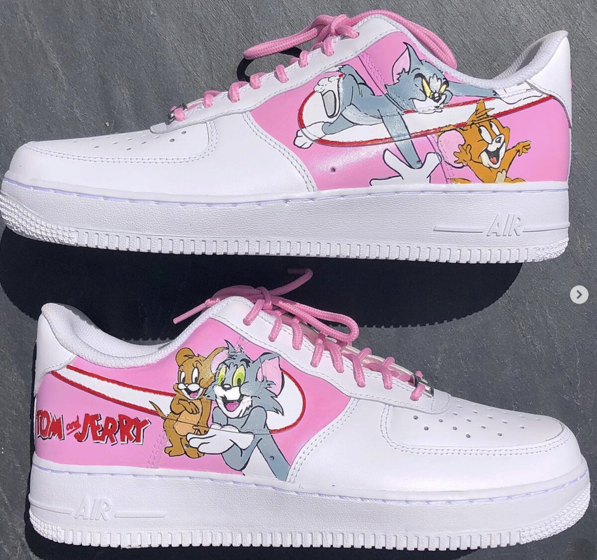 Tom and Jerry custom Nike Air Force 1 by ARLA