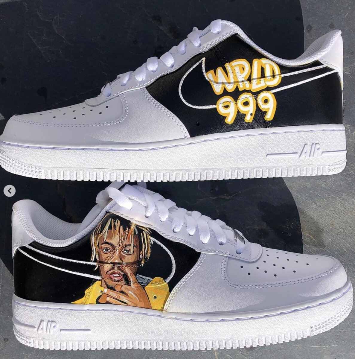 Juice WRLD 999 custom Nike Air Force 1 by ARLA