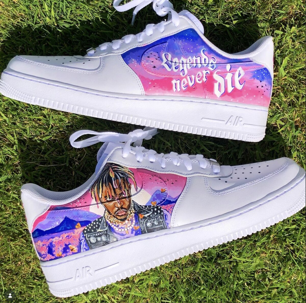 Legends Never Die Juice WRLD custom sneaker by ARLA